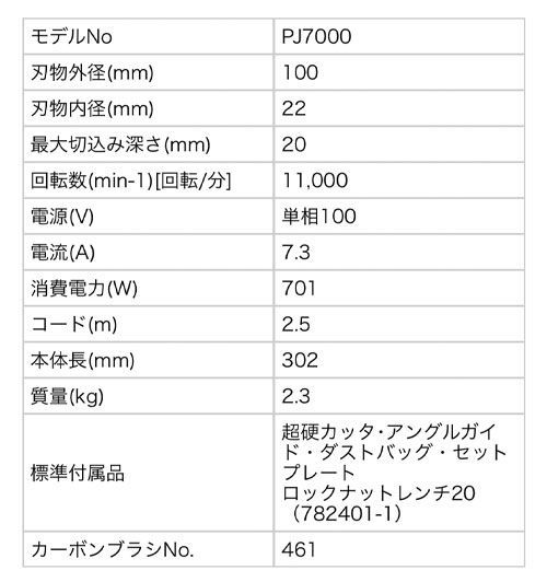  マキタ ジョイントカッタ PJ 7000 100 V mm makita 電動 工具 ジョイント カッター 継ぎ手加工 Cチャンカッター カッター