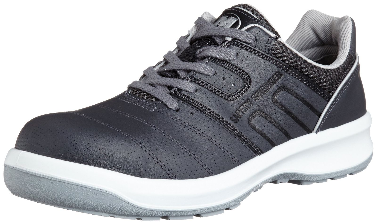 ミドリ安全 G 3セフティスニーカー 安全作業靴 JSAA認定 プロスニーカー 普通作業 ワイド先芯 3590 ひもタイプ ダークグレイ 27.0 cm ダークグレー