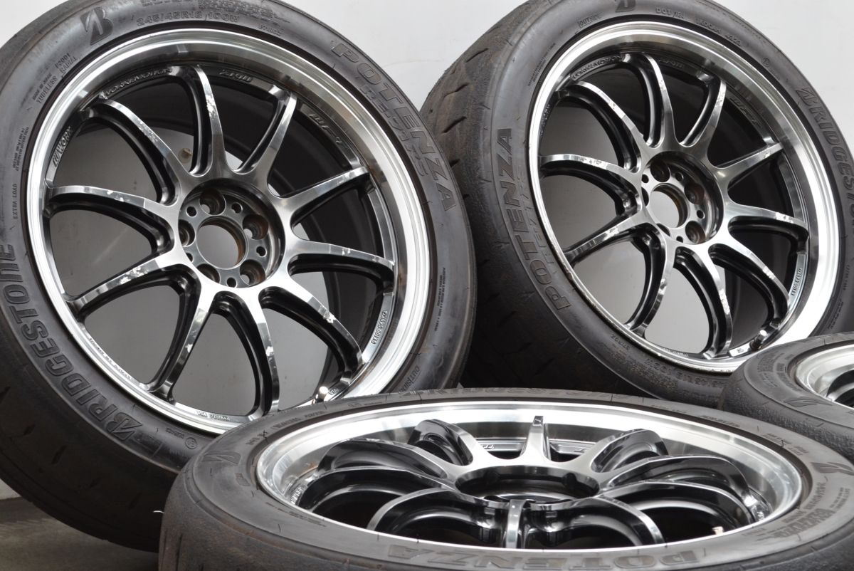 zr10 18 × 8.5j × 114.3 +47 4本　黒　極美品 WORK ワーク EMOTION エモーション ZR10 18インチ 18 X 8.5J(VAB 6POT