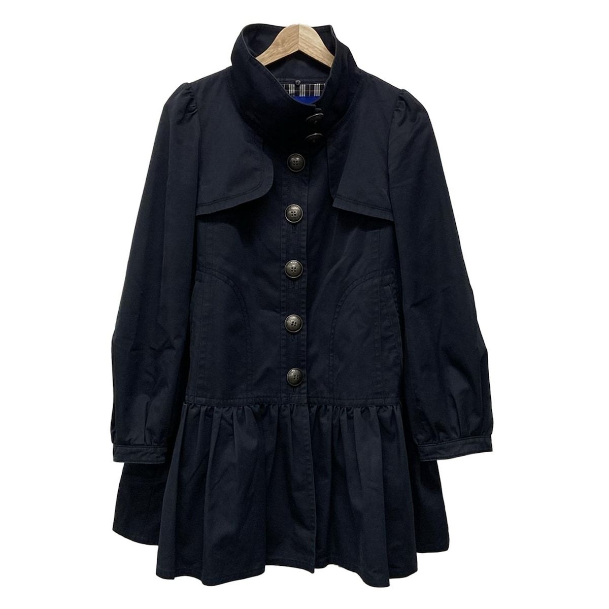 Burberry Blue Label バーバリーブルーレーベル コート サイズ38 M レディース - ネイビー 長袖|春|秋