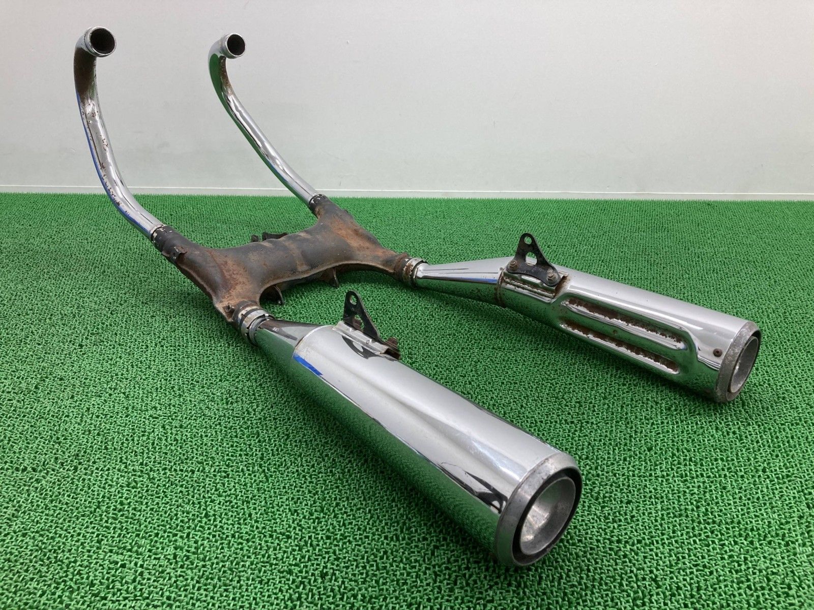 CX400ユーロ マフラー HM MC5 ホンダ 純正 中古 バイク 部品 NC08 CX-EURO CXユーロ 当時物 修復素材に 車検 Genuine Vi