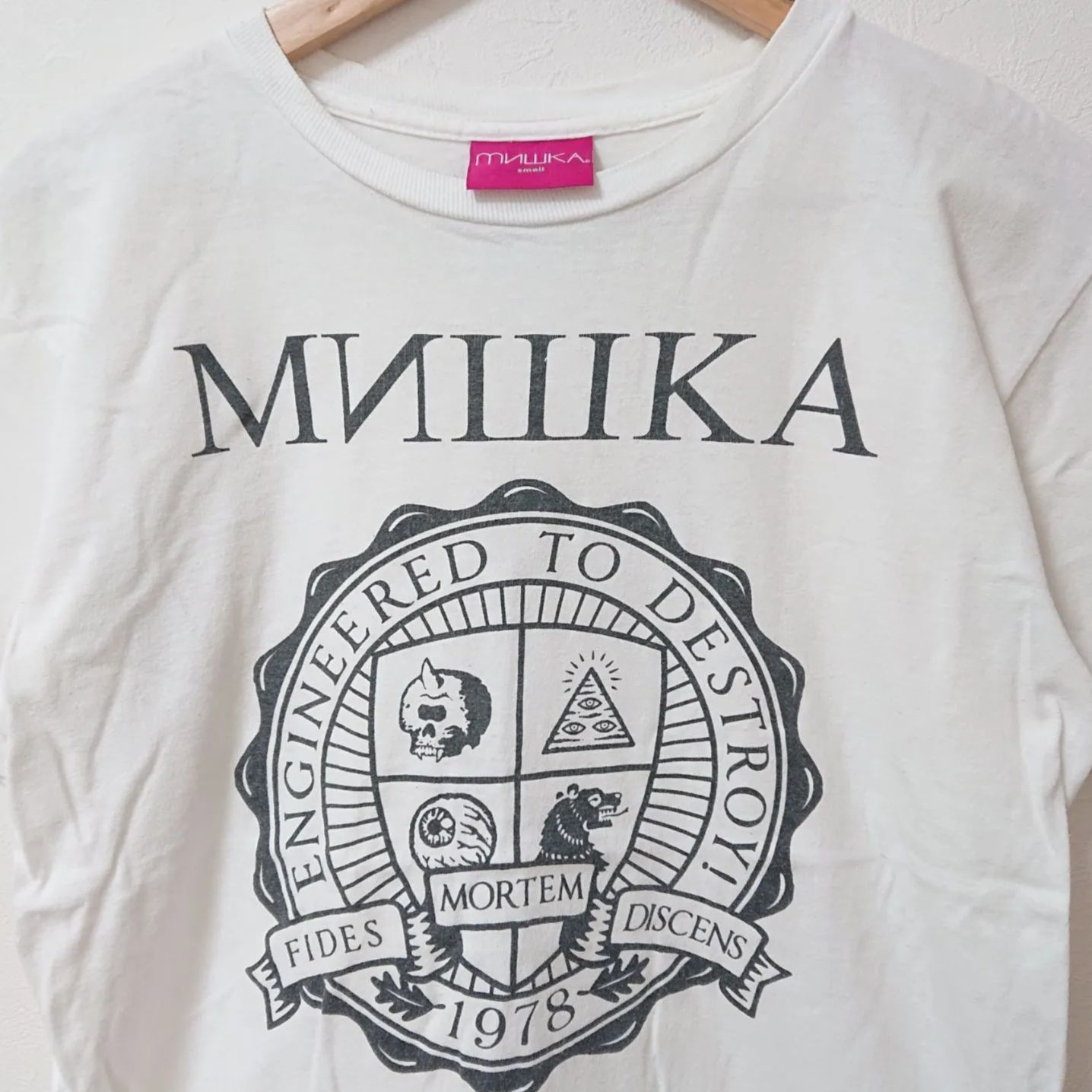 w^)b MNWKA MISHKA ミシカ 半袖 Tシャツ ブランドロゴ ロゴプリント