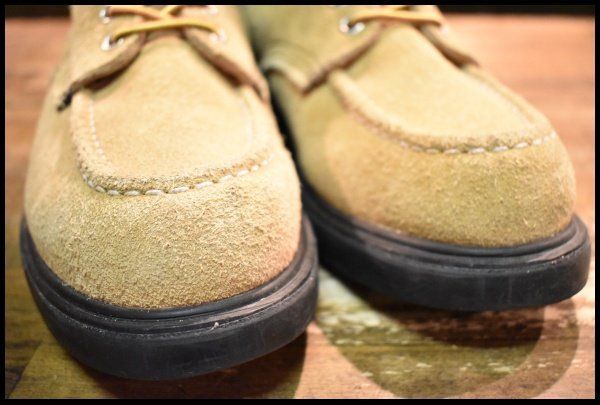 【9D 良品 羽タグ】レッドウィング 8128 スエード スーパーソール 編み上げ ブーツ タン ラフアウト プレーントゥ redwing HOPESMORE 8.5D 中古 旧羽タグレッドウィング 8118 スエード スーパーソール