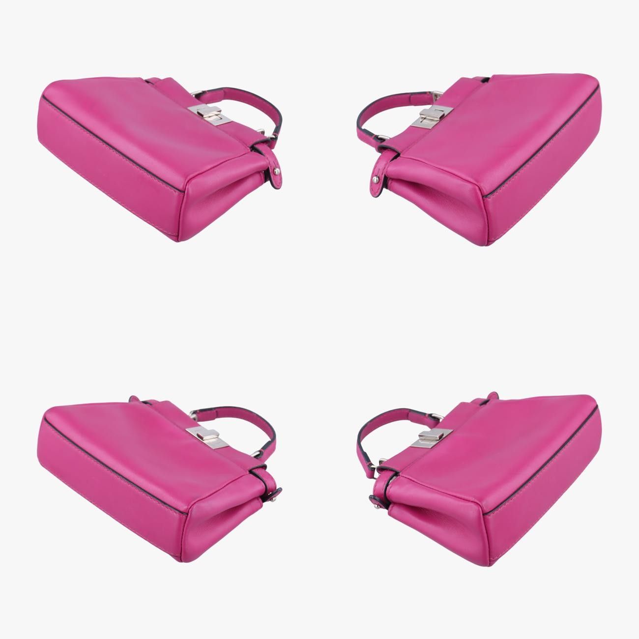 FENDI フェンディ/マイクロピーカブ ピンク/8M0355-K47-159-8241/Bランク/51 フェンディ FENDI ハンドバッグ ショルダーバッグ ポシェット マイクロ