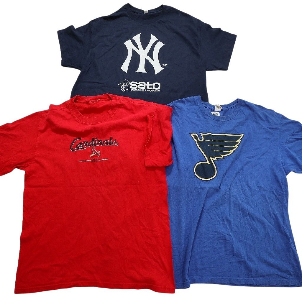 XL 卸売 まとめ売り USA 古着 半袖 Tシャツ クルーネック 激安 レア BLUE84 半袖 プリントTシャツ XL ブルー ビッグサイズ クルー