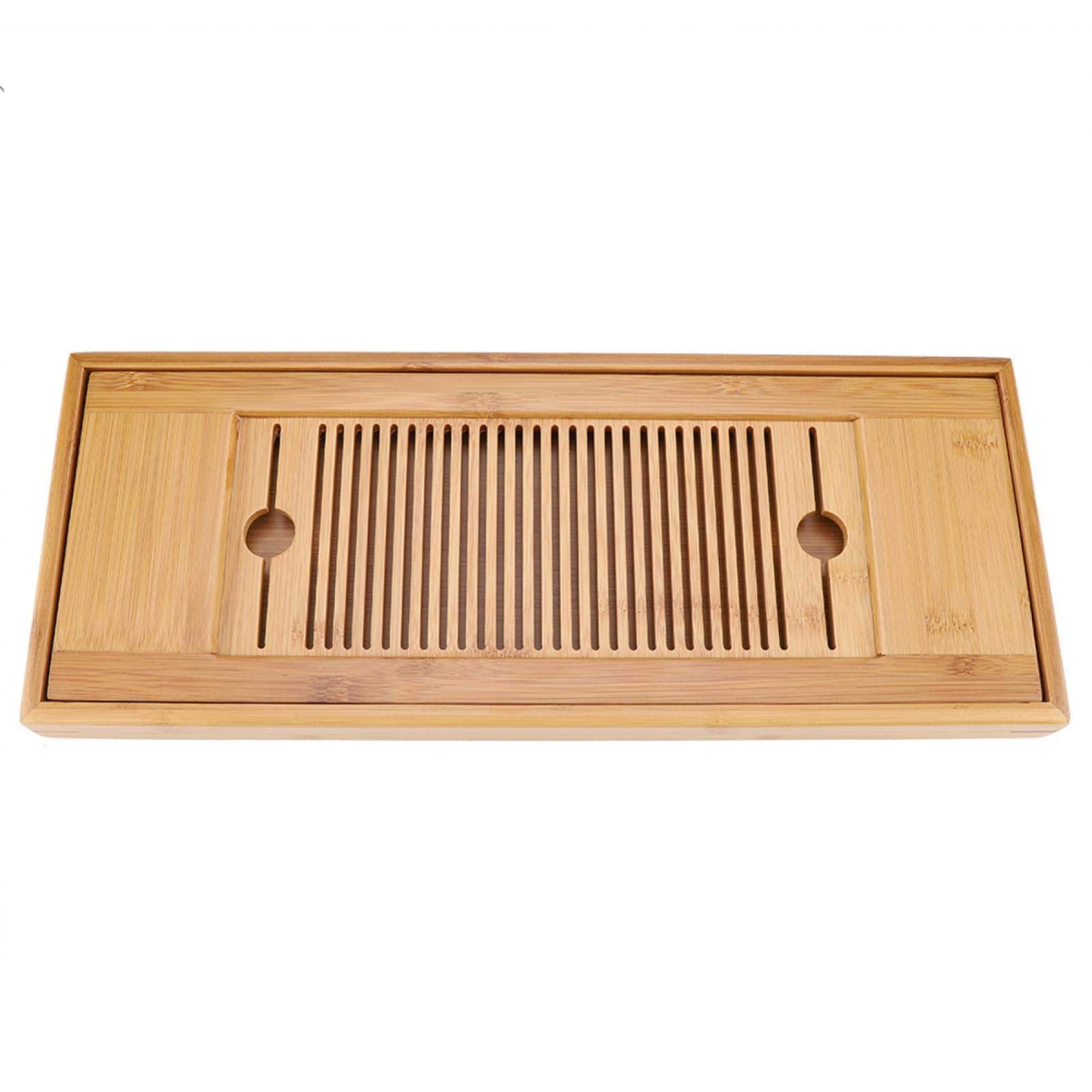 人気セール，100%新品 【人気商品】所蔵 収集 来客用 收藏 メーカー 茶道 貯水式中国茶盤 長方形 ティートレー 用 貯水式 竹製 ティー コースター オフィス カフェ 茶台 茶盆 茶器 38cm*15cm*3cm お茶 茶道具 中国茶器 ドリップスタンド・コーヒードリッパー