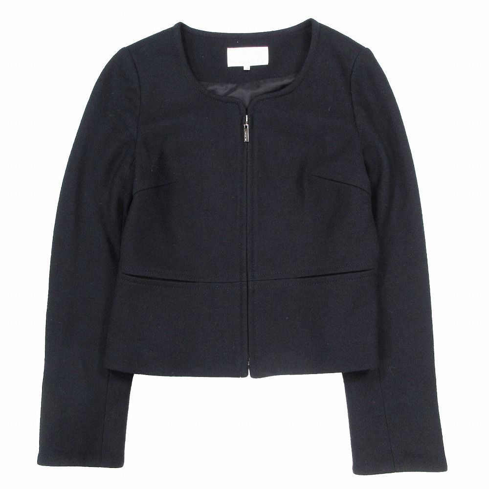 M premier エムプルミエ ノーカラー ジャケット ジップアップ M premier エムプルミエ ノーカラー ジャケット ジップアップ