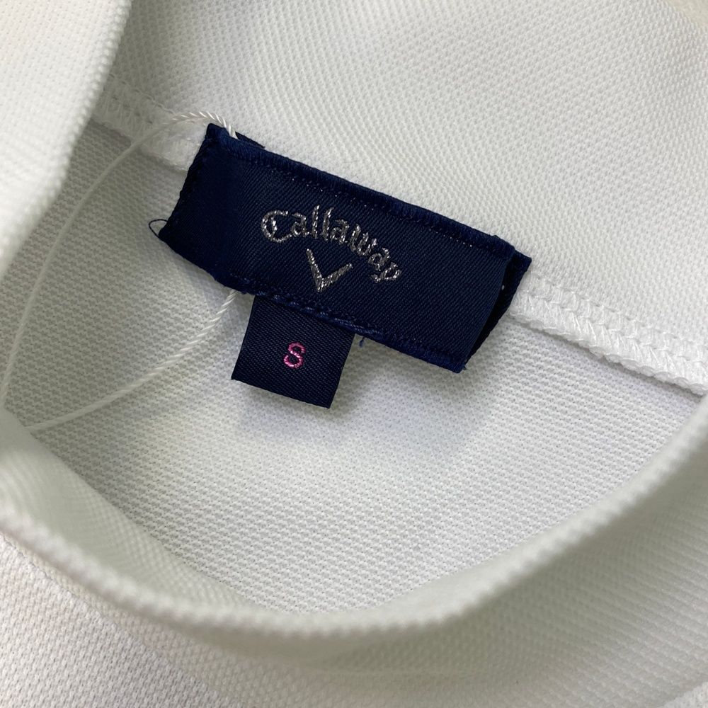 サイズ：S CALLAWAY キャロウェイ 2025年 モックネック 半袖 Tシャツ  ホワイト系 [240101475528] ゴルフウェア レディース ストスト サイズ：S CALLAWAY キャロウェイ 2025年 モックネック 半袖 T
