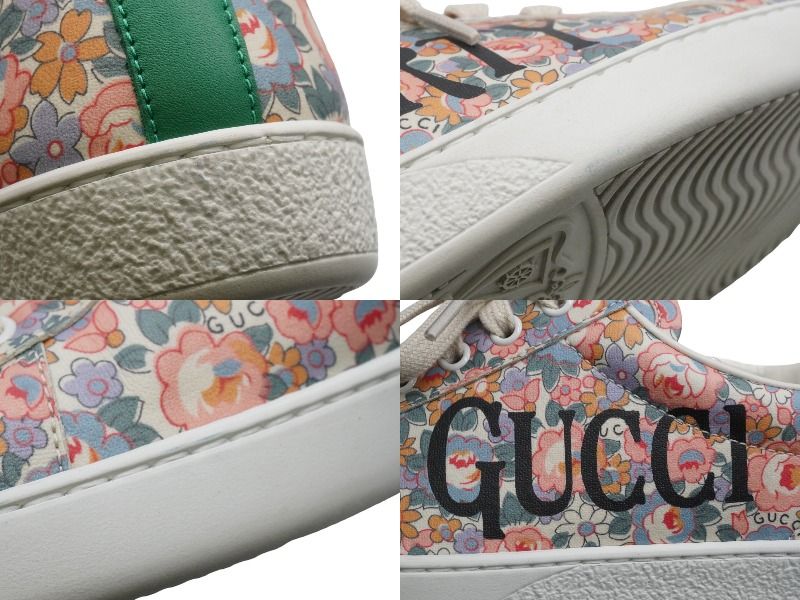 GUCCI グッチ エース フローラル スニーカー マルチカラー ロゴ 花 靴