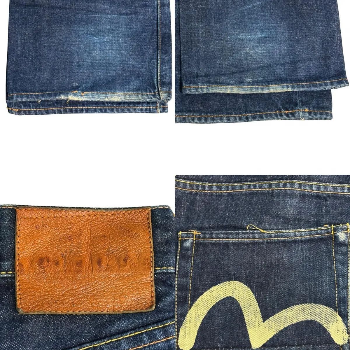 EVISU NO.2 大黒 デニム W33 インディゴ Lot2001 セルビッチ 赤