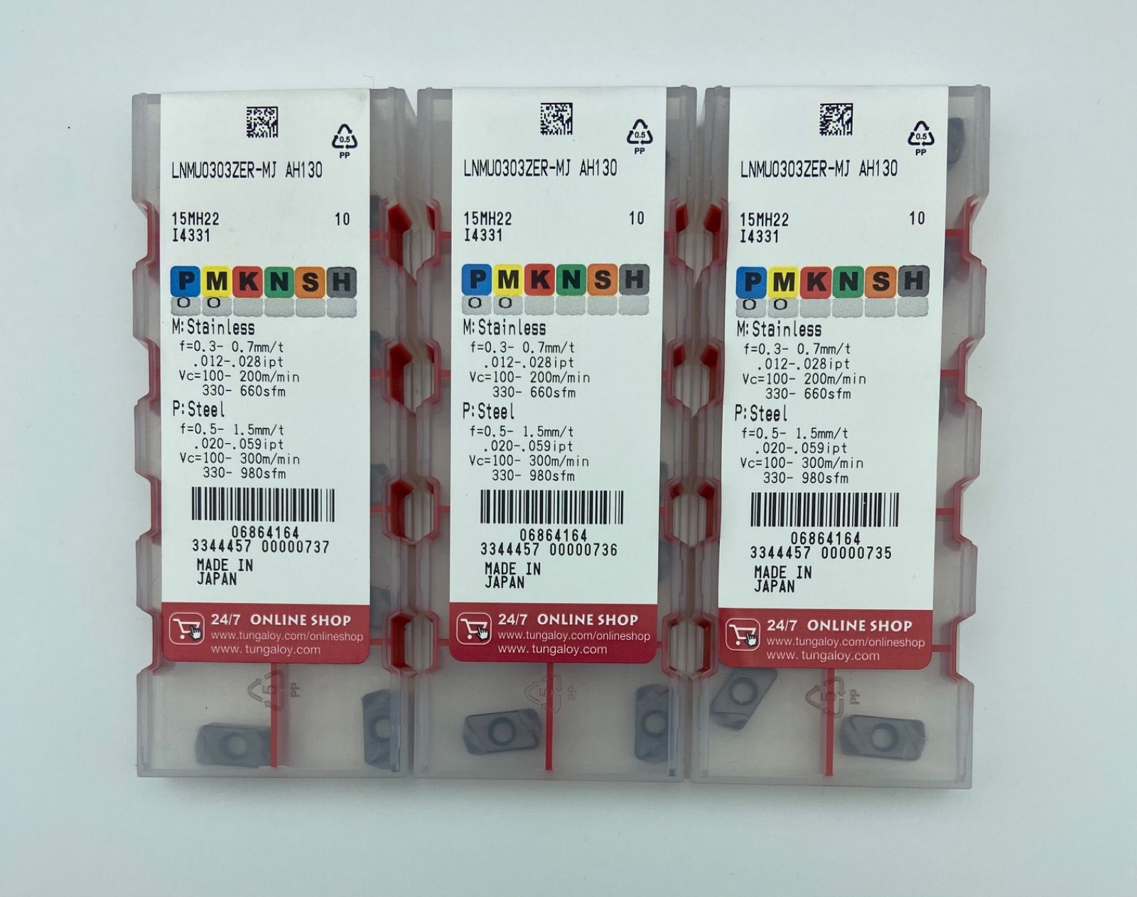 タンガロイ チップ (10個) LNMU0303ZER-MJ AH725 (LNMU0303ZERMJAH725) 《TACインサート》 タンガロイ チップ (10個) LNMU0303ZER-MJ AH3225