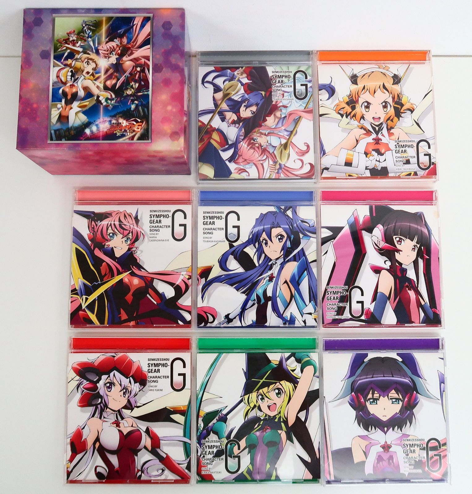 CD/全8巻セット 戦姫絶唱シンフォギア G キャラクターソング 収納BOX 