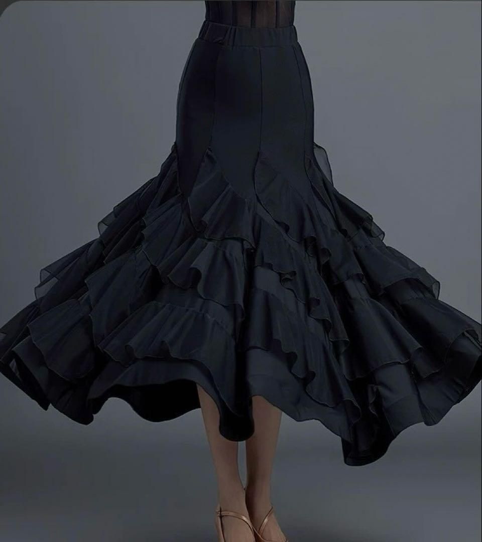 ♥ 練習着ロングスカート♪スタンダード-ラテン兼用スカート