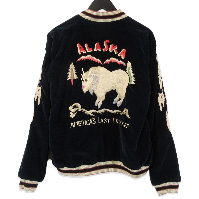 TAYLOR TOYO テーラー東洋 リバーシブル スーべニアジャケット TT15544 Mid 1950s Style Velveteen ネイビー ブラック L 71013860