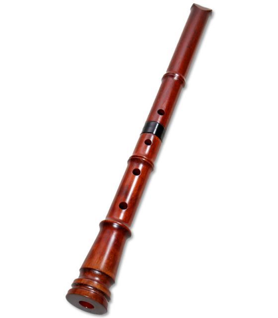 蝴蝶宝 尺八 紅紫檀 直管 節あり 継ぎ手あり 2尺3寸正律管 0109