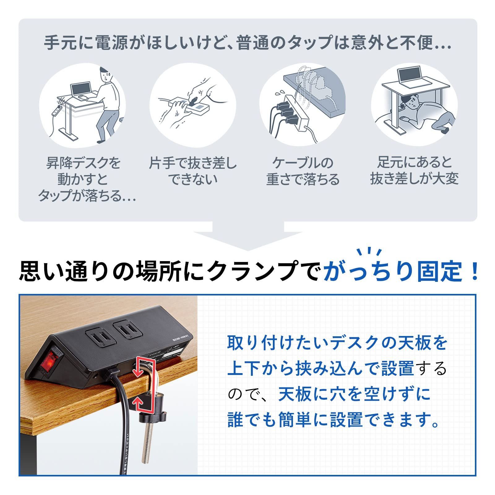 2ポート付き ブラック