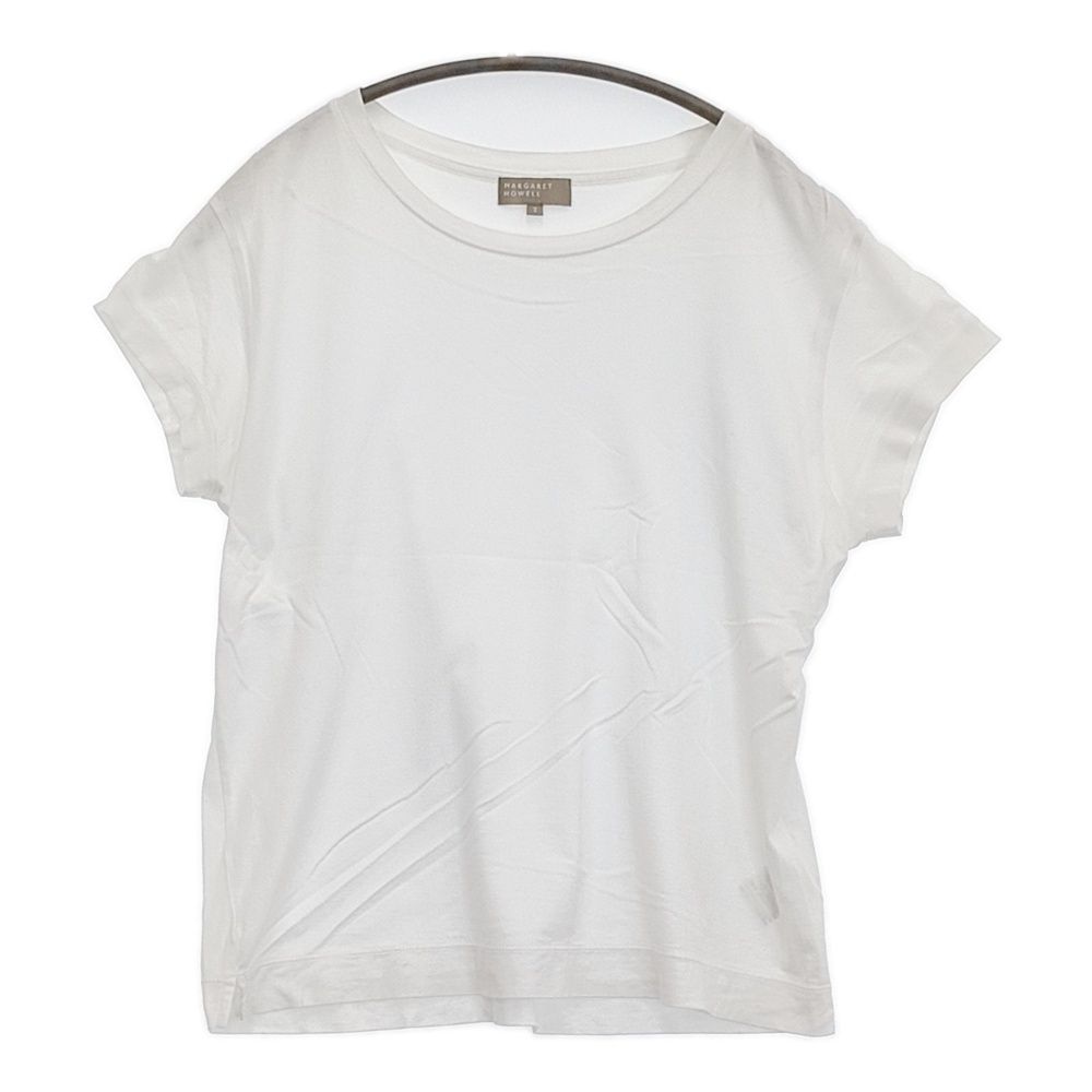 MARGARET HOWELL◆ポロシャツ/2/コットン/WHT/578-4168005// MARGARET HOWELL PLAIN COTTON JERSEY 578-2168003 サイズ2 半袖