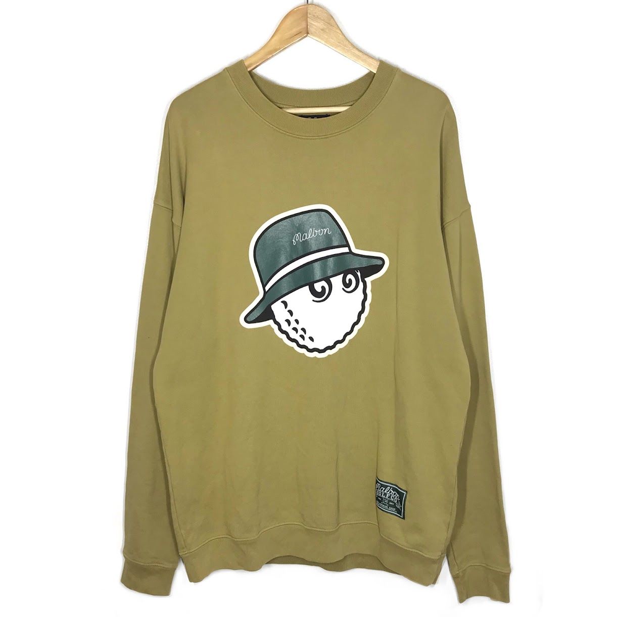 倉吉店 BEAMS ビームス スウェット MALBON GOLF マルボン ゴルフ 82-13-0031-973 イエロー サイズ L 99