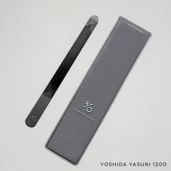 YOSHIDA YASURI 0 ／ ブラック 黒 先丸 140mm ロング | 爪ヤスリ マットシルバー 新潟 先尖り&amp;先丸セット 吉田ヤスリ かぜとゆきオンラインショップ
