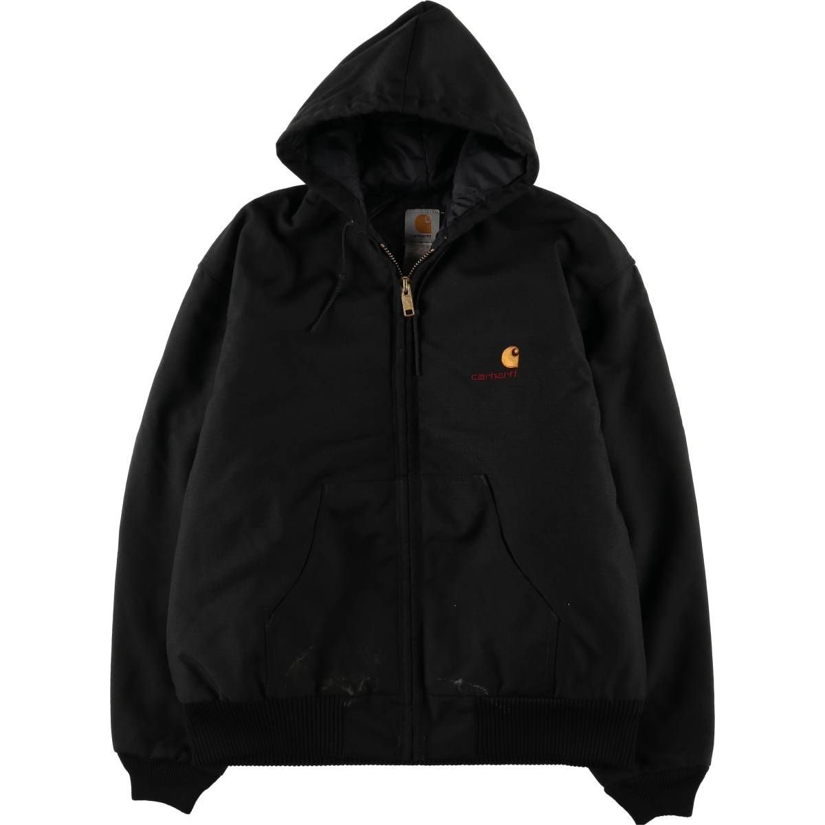 古着 00年代 カーハート Carhartt アクティブジャケット ナイロンダック 中綿パーカー パファージャケット USA製 メンズXL相当/eaa585953