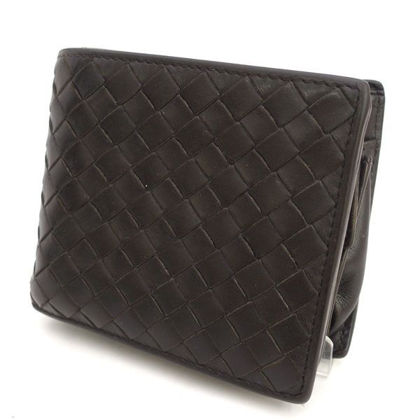 BOTTEGA VENETA | ボッテガヴェネタ イントレチャート 二つ折り財布 レザー ブラック SO170 7453W 財布|サイフ|ウォレット|wallet|コイン ブランド