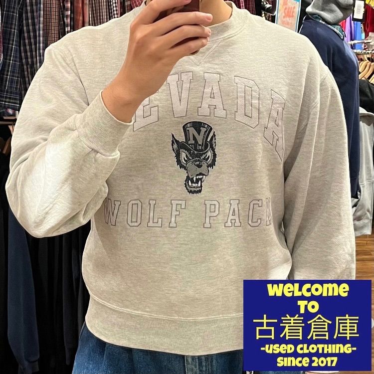 【送料無料】USA古着 NEVADA WOLF PACK ネバダ･ウルフパック パーカー RASSELL ATHLETIC ラッセル USA製 90’s