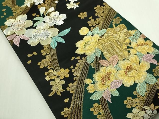 平和屋着物○六通柄袋帯 文字文 正絹 逸品 DAAW4480cm