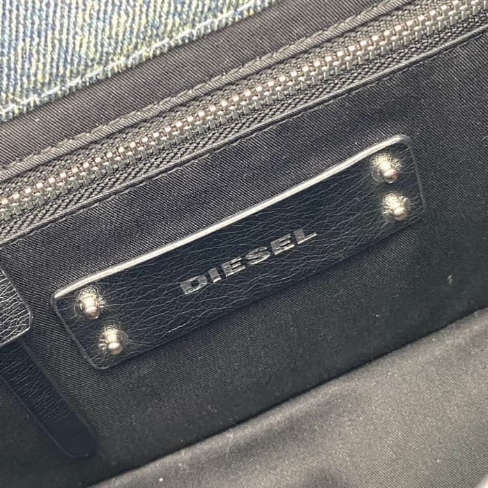 中古】良品 DIESEL ディーゼル ロゴ プレート 2way デニム