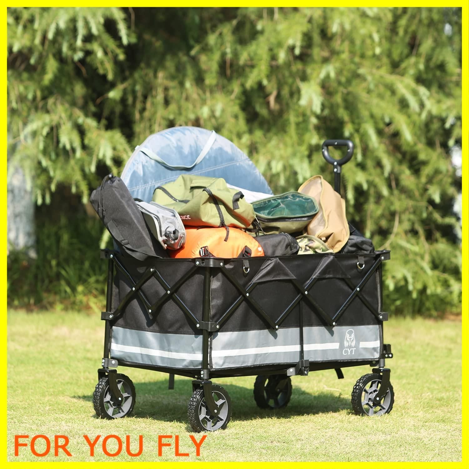 アウトドアに❣️ キャリーワゴン 大容量 156L 耐荷重100kg Amazon.co.jp: CYT キャリーワゴン 大容量156L 耐荷重100kg