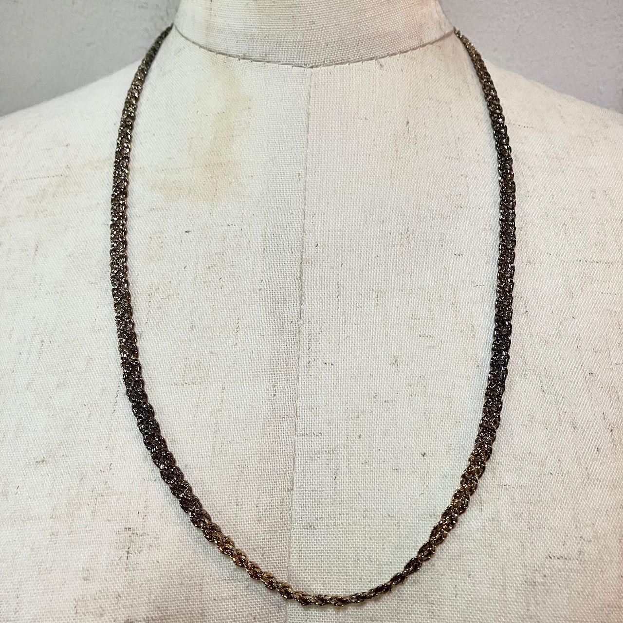 SILVER925 GOLD DESIGN CHAIN NECKLACE /シルバー/ネックレス