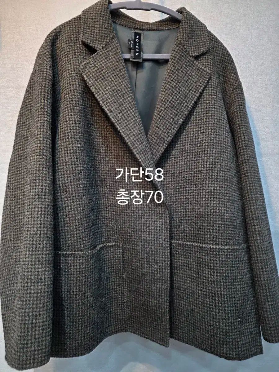 MORGAN ウール ハウンドトゥース CHECK ジャケット 66