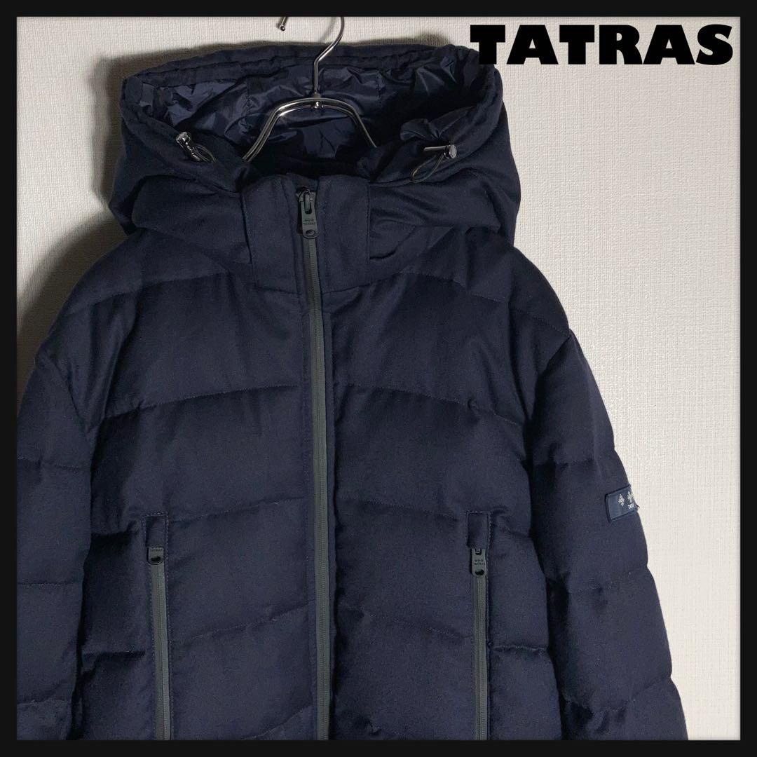 美品】TATRAS ダウンジャケット AGORDO 紺 サイズ1 - メルカリ