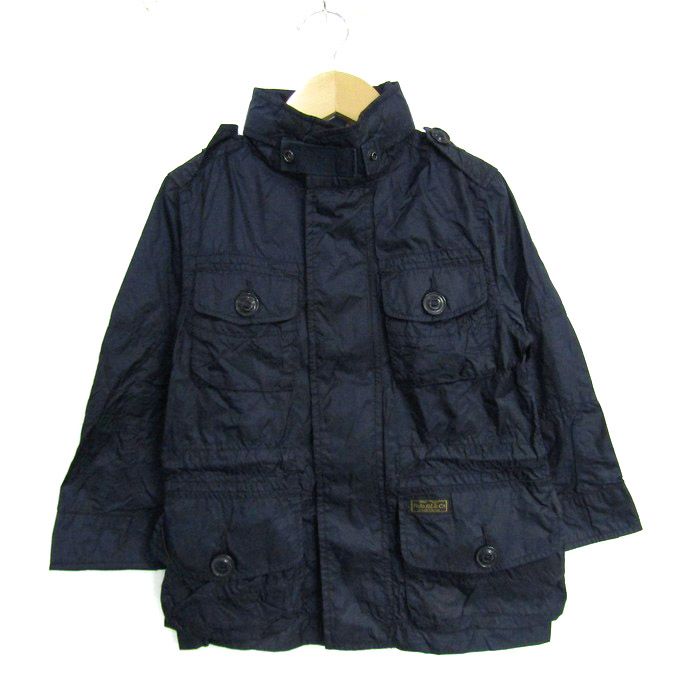 【美品】ポロ ラルフローレン ナイロンジャケット キッズ 紺 130 美品 ポロラルフローレン ナイロンパーカー キッズ 14-16 160⁄80 紺