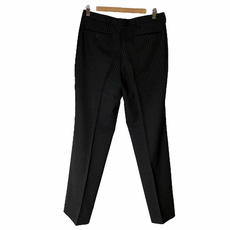 【10%OFF中】タグ付き新品！NEWYORKER⭐︎パンツ⭐︎11号 ニューヨーカー NEWYORKER センタープレス ウール ストライプ