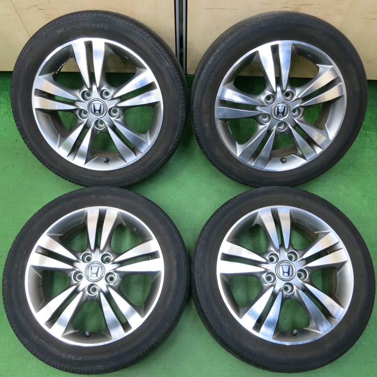 17インチ ホイール 4本 アルミ RSZ純正 17×6J PCD114.3 5穴 +