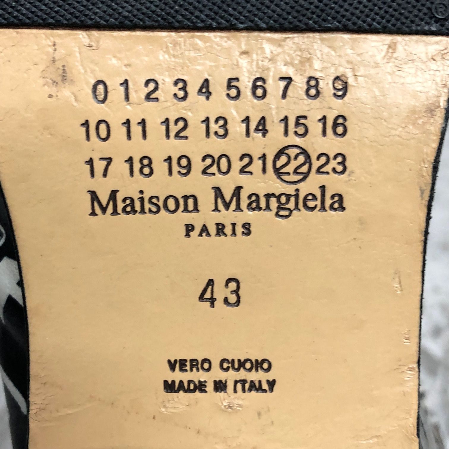 Maison Margiela グラフティペイント チャンキーヒール 足袋