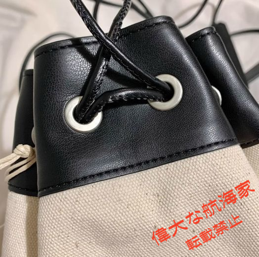 新品 JIL SANDER ジルサンダー 巾着 キャンバス ショルダーバッグ