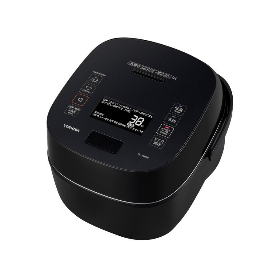 TOSHIBA 真空圧力IH RC-10VXV K グランブラック 炊飯器 東芝