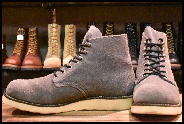 RED WING 8872 ビームス別注の刺繍羽タグ グレー スエードセッター Red