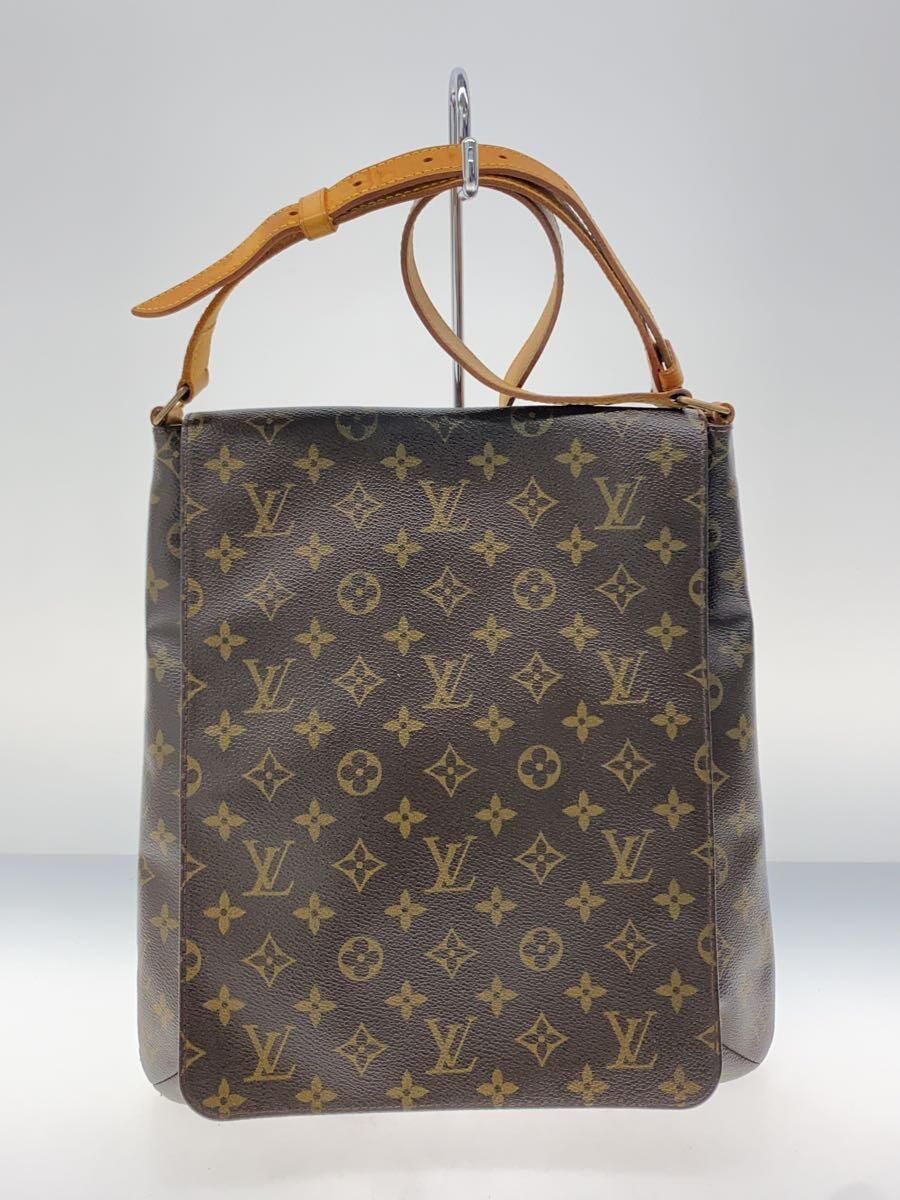 LOUIS VUITTON ミュゼット_モノグラム・キャンバス_BRW PVC ブラウン - メルカリ