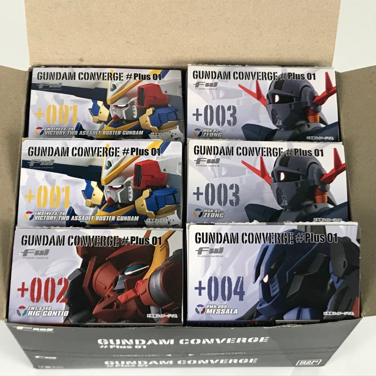 □□バンダイ FW GUNDAM CONVERGE ♯Plus01 ガンダムコンバージ6体 001