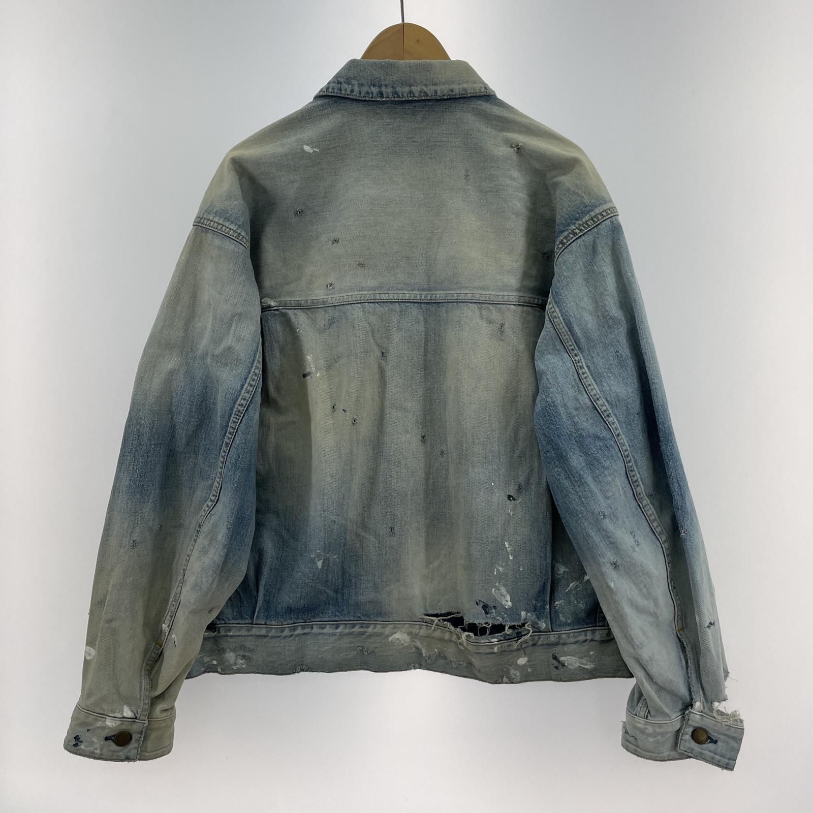 ジャケット・アウター ancellm crash denim jacket ANCELLM CRASH DENIM JACKET アンセルムデニムジャケット - メルカリ