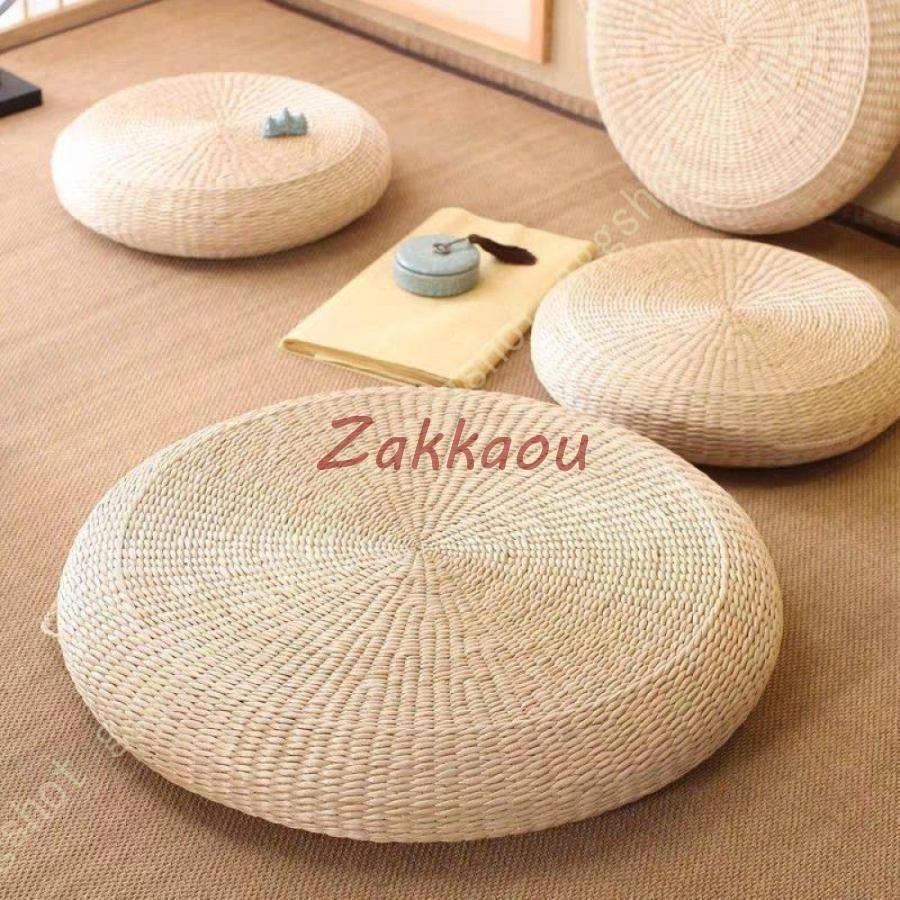 円形 座布団 クッション おしゃれ 大きい 丸型 ざぶとん 蒲草