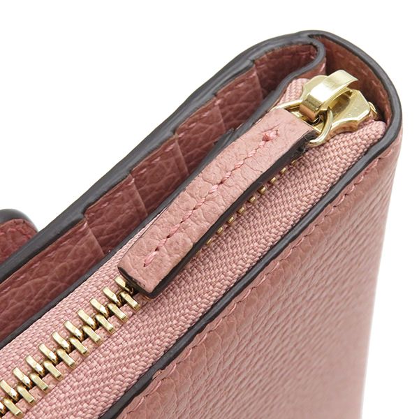 グッチ GUCCI 長財布 インターロッキングG レザー ピンク