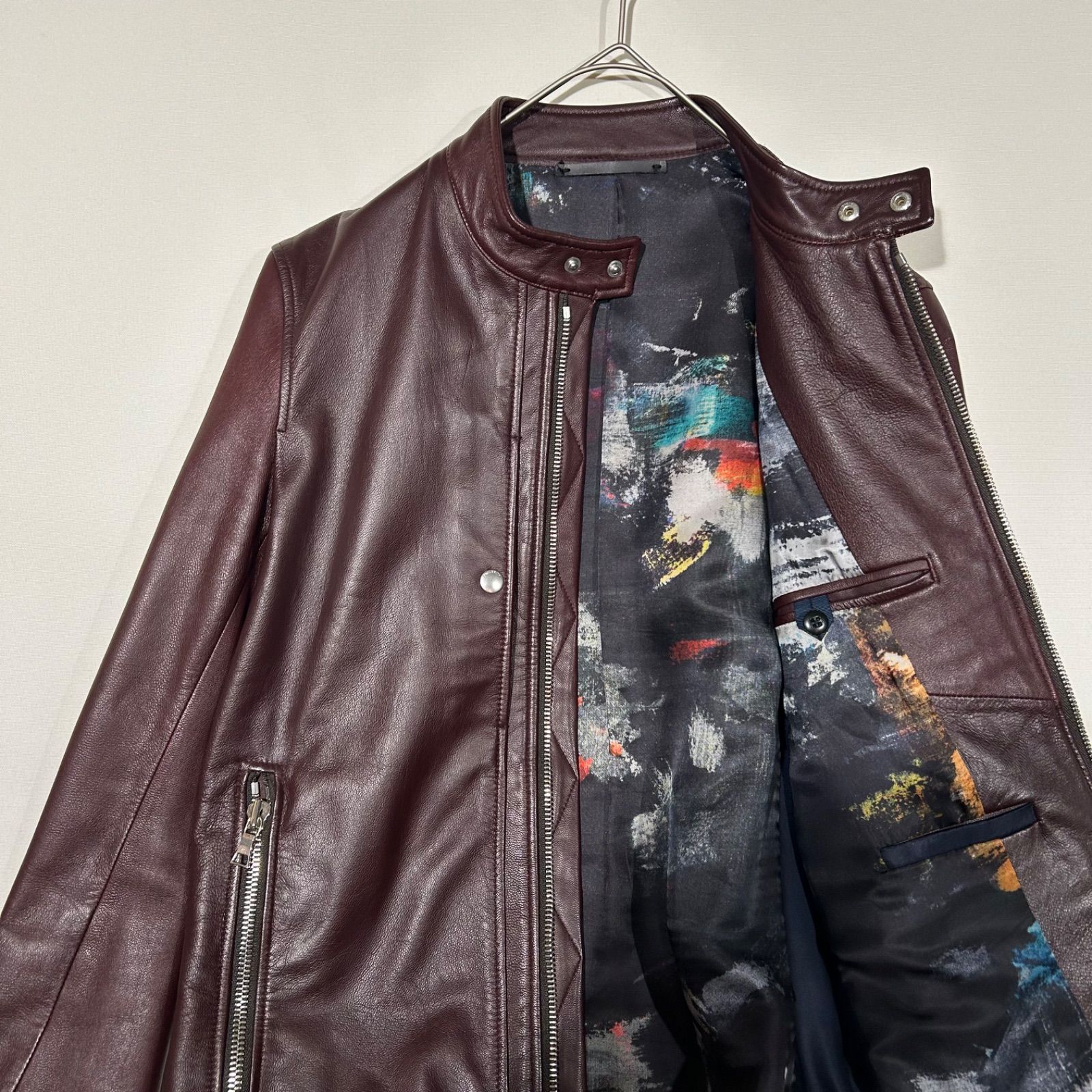 PSポールスミス PS Paul Smith シングルライダースジャケット ゴート