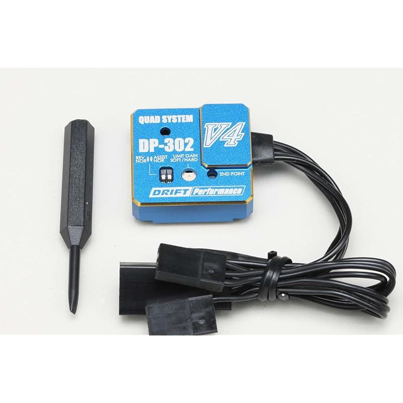 ヨコモ EPアジャスト付STジャイロ青ドリフトパフォーマー 2|3ch用 DPP-302V4BL