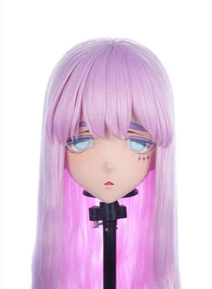 ☆即納 全頭マスク カツラ付き NO.743 フルマスク ドール ヘッド