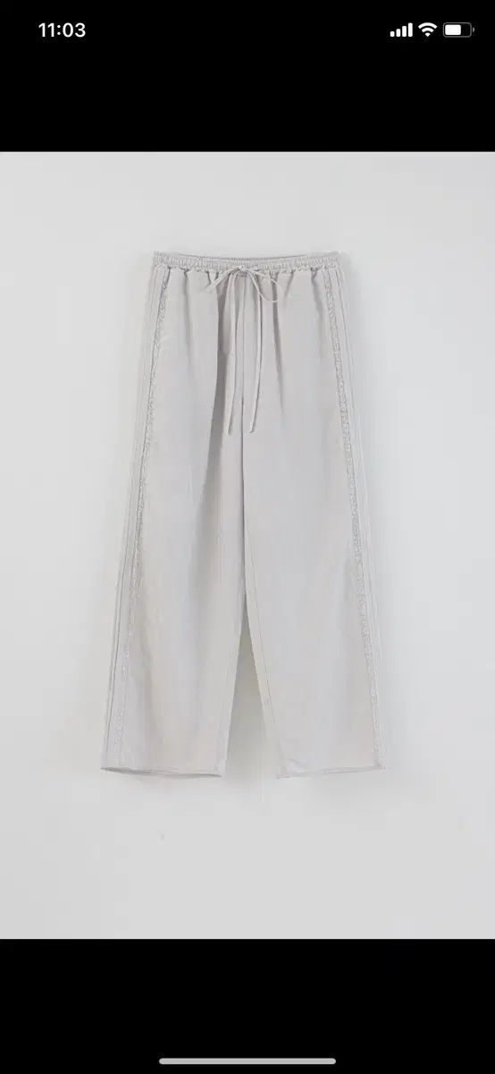 TANNAT レース ロング パンツ グレー