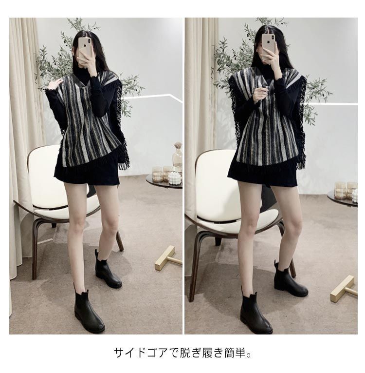 レインブーツ レディース 長靴 レインシューズ サイドゴアブーツ