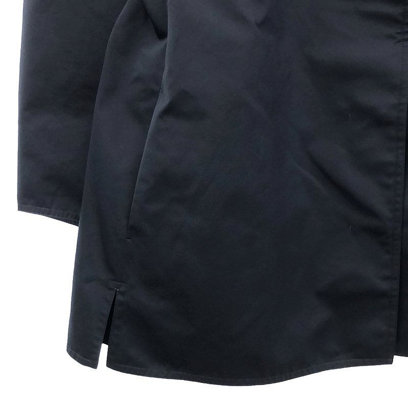 DRAWER ドゥロワー グログランノーカラーコート ネイビー 36サイズ